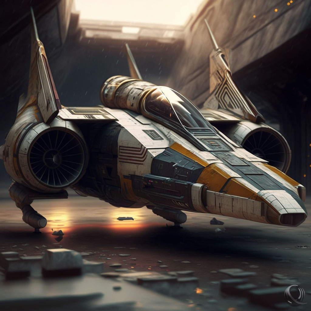 Studio_Projectie_a_z-wing_fighter_a_spaceship_in_the_style_of_s_54d79f3a-751a-49e7-b29d-7fc92c53e4b3